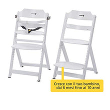 Carica l'immagine nel visualizzatore di Gallery, Safety 1st Timba Basic Seggiolone Pappa Evolutivo in Legno per Bambini Bianco