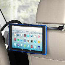 Carica l'immagine nel visualizzatore di Gallery, AmazonBasics - Supporto da auto per poggiatesta tablet e telefoni da...