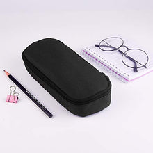 Carica l'immagine nel visualizzatore di Gallery, KUUQA Astuccio portamatite in tela Astucci con large black
