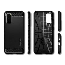 Carica l'immagine nel visualizzatore di Gallery, Spigen Cover Samsung Galaxy S20 Rugged Armor Compatibile con Samsung S20 Cover Custodia - Nero