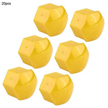 Carica l'immagine nel visualizzatore di Gallery, KIMISS 20pcs tappi per dadi ruota auto, 19mm Auto Hub Coprivite Giallo