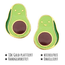Carica l'immagine nel visualizzatore di Gallery, Monkimau Orecchini da ragazza Avocado in ottone placcato oro 18 k