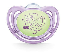 Carica l'immagine nel visualizzatore di Gallery, NUK 10177143 Freestyle Night - Ciuccio ortodontico in silicone, da 18 a 36... - Ilgrandebazar