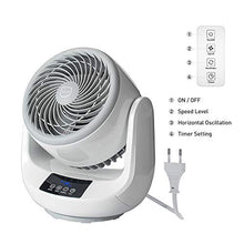 Carica l'immagine nel visualizzatore di Gallery, MIAOKE Ventilatore da Tavolo Turbo, Ventola Scrivania Silenziosa,...