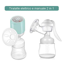 Carica l'immagine nel visualizzatore di Gallery, Tiralatte Elettrico e Manuale 2 in 1 Massaggio Professionale Portatile... - Ilgrandebazar