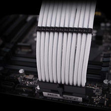 Carica l'immagine nel visualizzatore di Gallery, EZDIY-FAB Kit Cavo di Prolunga PCI-E 24Pin / 500mm/19.68in, Weiss- with combs - Ilgrandebazar