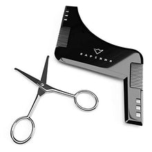 Carica l'immagine nel visualizzatore di Gallery, Set Barba Uomo di Sapiens : Brosse + Peigne + Pochoir + Shavette + Ciseaux - Ilgrandebazar
