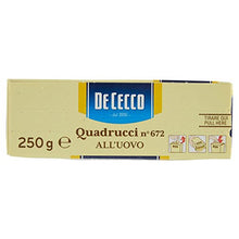 Carica l'immagine nel visualizzatore di Gallery, De Cecco Quadrucci All'Uovo n° 672 - 250 g