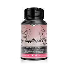 Carica l'immagine nel visualizzatore di Gallery, SUPP4PETS BIOTIN Zn Complex per Il Pelo e la Cute di Cani e Gatti 60 CPR da...