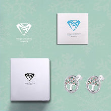 Carica l'immagine nel visualizzatore di Gallery, MEGA CREATIVE JEWELRY Orecchini da Donna Albero Della Vita in Argento - Ilgrandebazar