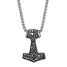 Carica l'immagine nel visualizzatore di Gallery, Oidea Collana Catena con Pendente Ciondolo Martello di Thor in Argento - Ilgrandebazar