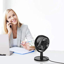 Carica l'immagine nel visualizzatore di Gallery, Mini Ventilatore USB da Tavolo a 4 Velocità Portatile Silenzioso, Rotazione...