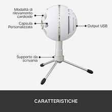 Carica l'immagine nel visualizzatore di Gallery, Blue Microphones Snowball iCE USB Solo Microfono per Registrazione e Bianco - Ilgrandebazar