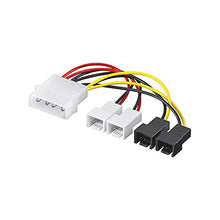 Carica l'immagine nel visualizzatore di Gallery, Goobay 93632 Cavo Elettrico/Adattatore per Ventole PC, Connettore 5.25 a 2... - Ilgrandebazar