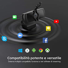 Carica l'immagine nel visualizzatore di Gallery, BOIFUN Webcam 1080P con Microfono, videocamera PC Desktop USB 2.0 Full HD...