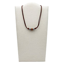 Carica l'immagine nel visualizzatore di Gallery, Fossil JF00899797- Collana Vintage Casual in Pelle Marrone - Ilgrandebazar