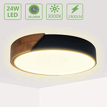 Carica l'immagine nel visualizzatore di Gallery, Kimjo Plafoniera LED 24W 2400LM Lampada da Soffitto Moderno Bianco Caldo