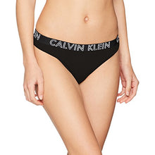 Carica l'immagine nel visualizzatore di Gallery, Calvin Klein Tanga Donna M, Nero (Black 001) - Ilgrandebazar