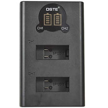 Carica l'immagine nel visualizzatore di Gallery, DSTE 2x SPCC1B Ricambio Batteria + Caricatore doppio USB con display LCD...