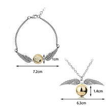 Carica l'immagine nel visualizzatore di Gallery, YouU 5 Pz Collana di doni della morte Boccino d'oro e bracciali,... - Ilgrandebazar