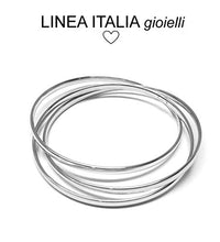 Carica l'immagine nel visualizzatore di Gallery, Bracciale donna in Argento 925 - tre cerchi rigidi intrecciati - Linea... - Ilgrandebazar