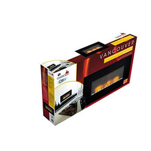 Carica l'immagine nel visualizzatore di Gallery, Classic Fire Riscaldatore a Parete, 2000W, Telecomando, Nero, 105,5 cm - Ilgrandebazar