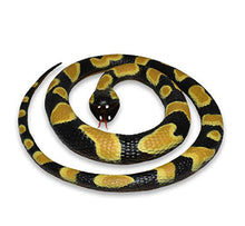 Carica l'immagine nel visualizzatore di Gallery, Wild Republic 20775 Gomma Serpente Small Ball Python 117 cm, Nero, Giallo - Ilgrandebazar