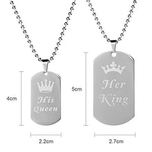 Carica l'immagine nel visualizzatore di Gallery, Lictin 4 Pezzi Coppia Braccialetto Collana Set - Ilgrandebazar