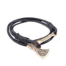 Carica l'immagine nel visualizzatore di Gallery, Fishhook Bracciale con simbolo a forma di ascia, stile: wicca, normanno,...