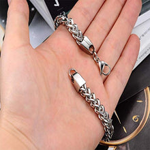 Carica l'immagine nel visualizzatore di Gallery, Keybella Bracciale Braccialetto per Uomo Catena in Acciaio Inox... - Ilgrandebazar