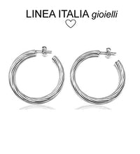 Carica l'immagine nel visualizzatore di Gallery, Linea Italia Gioielli - Cerchi In Argento 925% - Orecchini Donna Diametro... - Ilgrandebazar
