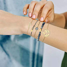 Carica l'immagine nel visualizzatore di Gallery, Braccialetto Set di Gioielli, Dsaren Regolabile Bracciale a Mappa E Tartaruga - Ilgrandebazar