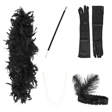 Carica l'immagine nel visualizzatore di Gallery, ShiyiUP Accessori per Flapper Anni '20 Capelli Collana Nero# - Ilgrandebazar