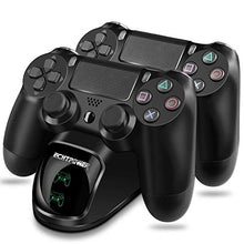 Carica l'immagine nel visualizzatore di Gallery, Ricarica Controller PS4 ,ECHTPower Docking Station e Verde&amp;Rosso LED