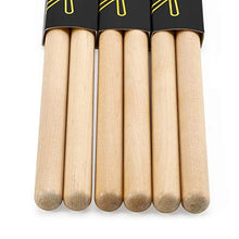 Carica l'immagine nel visualizzatore di Gallery, Donner 5A - Bacchette per batteria in legno d'acero, 3 paia, con custodia