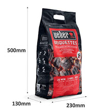 Carica l'immagine nel visualizzatore di Gallery, Weber Bricchetti Carbone fsc carbonella in Formato Sacchetto 8 kg