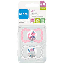 Carica l'immagine nel visualizzatore di Gallery, MAM 226322 - Ciuccio"Air" in silicone per bambine dai 16 mesi su,... - Ilgrandebazar