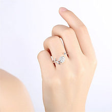 Carica l'immagine nel visualizzatore di Gallery, Hmilydyk - Anello di fidanzamento classico in argento Sterling 925, da... - Ilgrandebazar