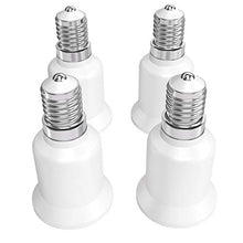 Carica l'immagine nel visualizzatore di Gallery, kwmobile adattatore lampadina E14 E27-4x attacchi porta lampada 4x E14->E27 - Ilgrandebazar