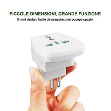 Carica l'immagine nel visualizzatore di Gallery, EXTRASTAR Adattatore Universale da Viaggio, Adapter/Adattatore Bianco
