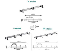 Carica l'immagine nel visualizzatore di Gallery, IMIEE Appendiabiti a Parete con 3 Ganci Portasciugamani Bagno 3 Ganci-20cm - Ilgrandebazar