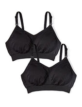 Carica l'immagine nel visualizzatore di Gallery, Marchio Amazon - Iris &amp; Lilly Bralette per Allattamento Seam 46, Nero (Black) - Ilgrandebazar