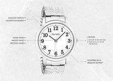 Carica l'immagine nel visualizzatore di Gallery, Ferretti Unisex | Orologio da polso classico con grandi Argento E Bianco - Ilgrandebazar