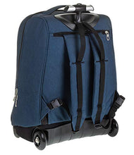 Carica l'immagine nel visualizzatore di Gallery, Trolley Invicta Benin Recycled, Blu, 35 Lt, 2in1 Zaino con Sollevamento Blu
