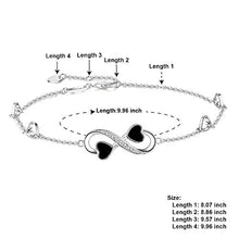 Carica l'immagine nel visualizzatore di Gallery, E.INFINITY Cavigliera Infinito per Donna, Regolabile Donna in... - Ilgrandebazar
