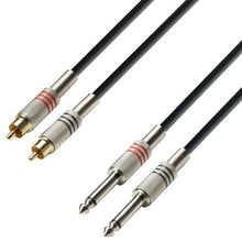 Carica l'immagine nel visualizzatore di Gallery, Adam Hall Cables - Cavo audio a 2 connettori RCA maschio 3 m