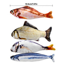 Carica l'immagine nel visualizzatore di Gallery, Dokpav 4PCS 20CM Simulazione Peluche di Pesce, Giocattoli per Gatto,...
