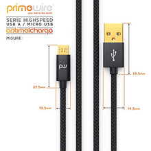 Carica l'immagine nel visualizzatore di Gallery, UpLink 5m Cavo Micro USB a Nylon Intrecciato e connettore in F: 5,0m - Ilgrandebazar