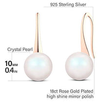 Carica l'immagine nel visualizzatore di Gallery, Orecchini pendenti da donna in argento Sterling con perla, realizzati con...