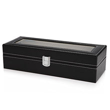 Carica l'immagine nel visualizzatore di Gallery, Readaeer scatola porta orologi per 6 Box Storage con coperchio in...